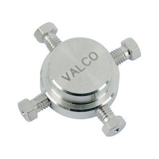 VICI Cross, SS, 0.50mm bore, 1/16, 10-32, complete replaced by ZX1M, see VICI Valco Cheminert price list or on request