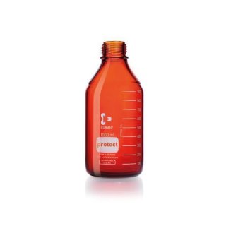 DURAN® Protect Laborflasche Braun 100ml ohne Schraubverschluss